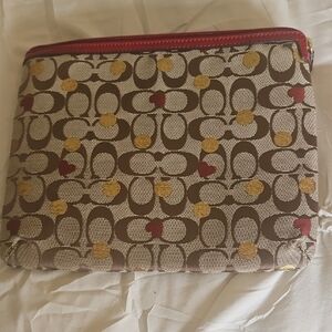 Coach Signature Pattern Pouch